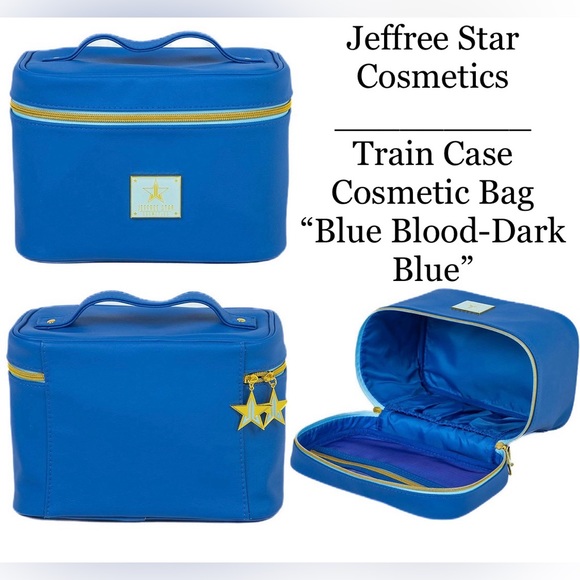 Jeffree Star Handbags - Jeffree Star Cosmetics: Train Case Cosmetic Bag (Dark Blue)
